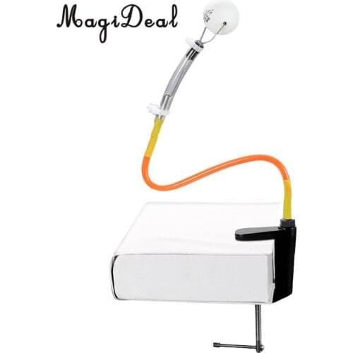 MagiDeal Fixed Clamp Base Table Tennis Training Aid Trainer Robot Machine for Stroking Practice - Flexible and Rapid