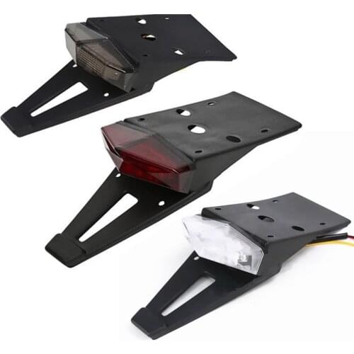 Motorcycle Enduro LED Rear Fender Brake Tail Light Turn Signal For KTN Kawasaki Suzuki Chopper Bobber Dirt Bike Yamaha Honda