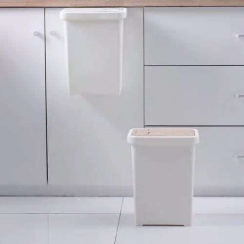 Trash Can Hanging Type Push Garbage держатель для мусорн Sorting Household Kitchen Cupboard Door Toilet Bathroom With Cover