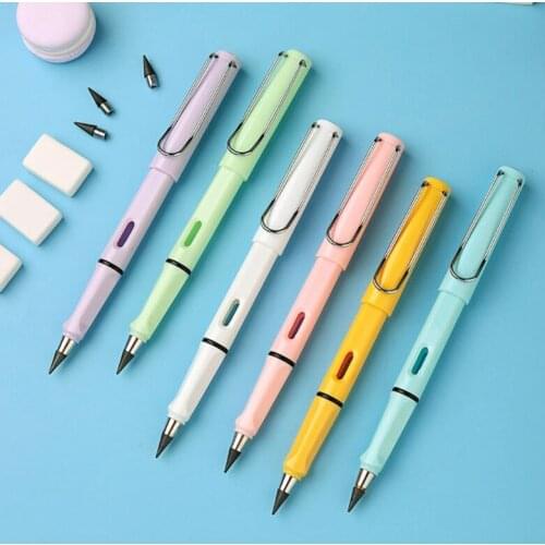 Unlimited Writing Eternal Pencil No Ink Pen Magic Pencils With Eraser Pen Nib for Writing Art Sketch Painting Tool Kids Gifts