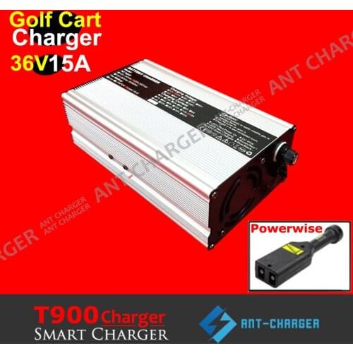 New 36 Volt 15 Amp DS TXT CrowsFoot Powerwise Battery Charger for EZ-GO EZGO Yamaha Club Car Golf Cart Fully Medalist 36V 15A