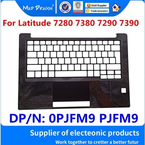 New original Replacement UK Palmrest Upper Cover Case for Dell Latitude 7280 7380 7290 7390 E7280 E7290 E7380 E7390 0PJFM9 PJFM9