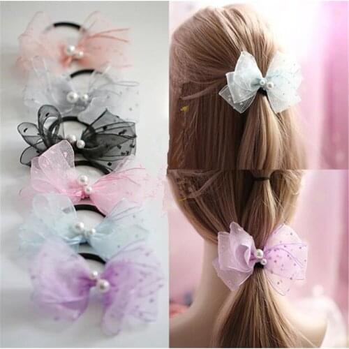 Fairy Lolita hair circle Headwear Cute hair rope Japanese Cosplay Girl Bowknot Hair accessories B905