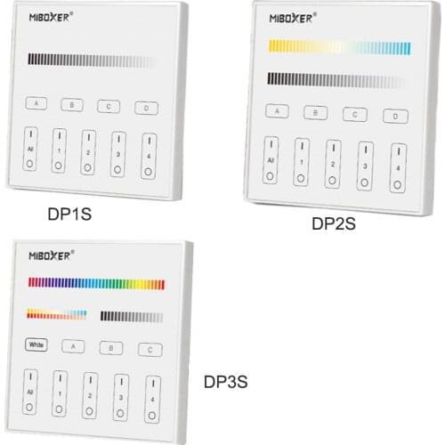 Miboxer DP1S DP2S DP3S DALI Color Temperature Dimming Controller Panel 86 Touch Single Color CCT RGB RGBW RGB+CCT LED Strip
