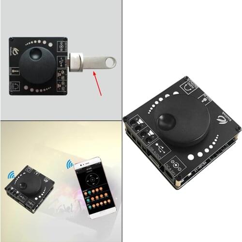 2x20W Bluetooth 5.0 Amplifier Board Digital Mini Power Amplify for DIY Sound System