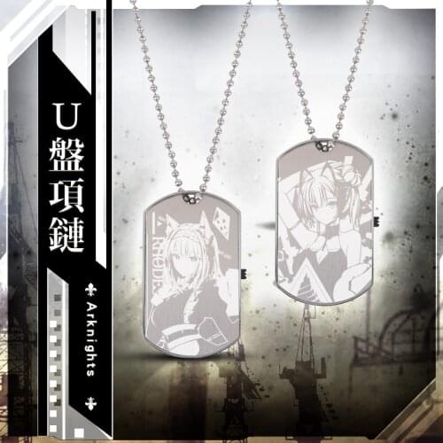 Anime Game Arknights W Kal'tsit Cosplay Portable 64G USB Flash Drive Disk Device Necklace Pendant Chain Decor Gift