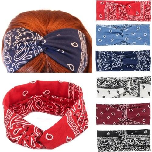 Animal print boho elastic hair bands headband accessories scrunchie pack band headbands for women bandeau fashion accessoire