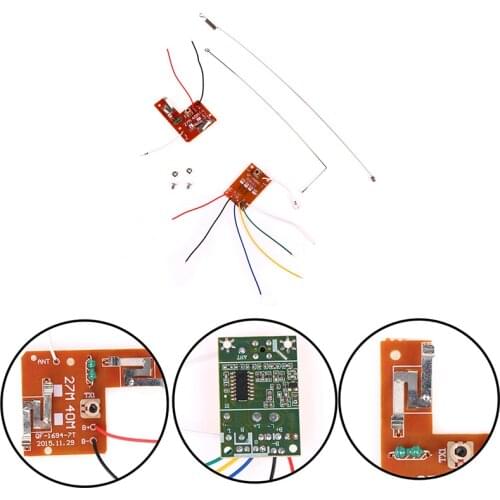 4CH RC Remote Control 27MHZ Circuit PCB Transmitter&Receiver Board Radio System 4.5v-6v For Toy Car