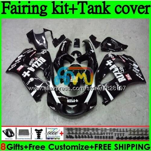 +Tank For SUZUKI GSXR600 GSXR 750 600 SRAD GSXR750 92BS.58 GSXR-600 96 97 98 99 00 1996 1997 1998 1999 2000 Fairing RIZLA black