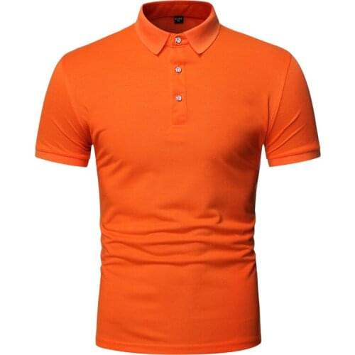 Short sleeve polo shirt Men Solid color Mens polo shirts summer casual polo shirt men tops