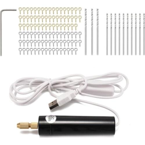 Handheld Mini Electric Drill Grinder Grinding Set Polishing Carving DIY Tool Kit for Epoxy Resin Jewelry Making