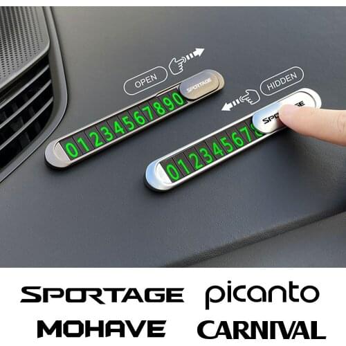Hidden Car Temporary Parking Card Auto For Kia SPORTAGE RIO PICANTO MOHAVE CARNIVAL SELTOS CARENS NIRO CERATO VENGA STINGER K5