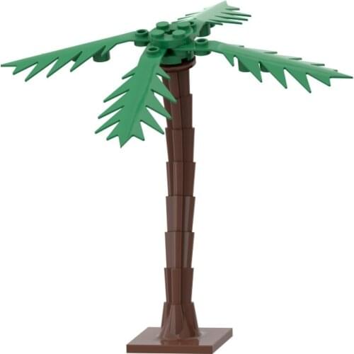 [MOC Hub] Plant Building Blocks Potted Flowers Tree Park Street View Bench Toys Children Compatible with Major Brand Model