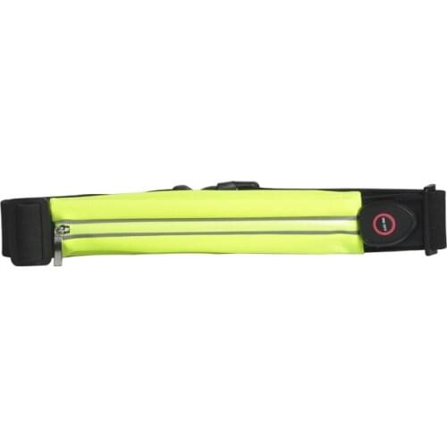 New LED Light Bag Sports Luminous Waist Bag Safety Running Reflective Waterproof Men Women Unisex Fanny Pack Phone Storage