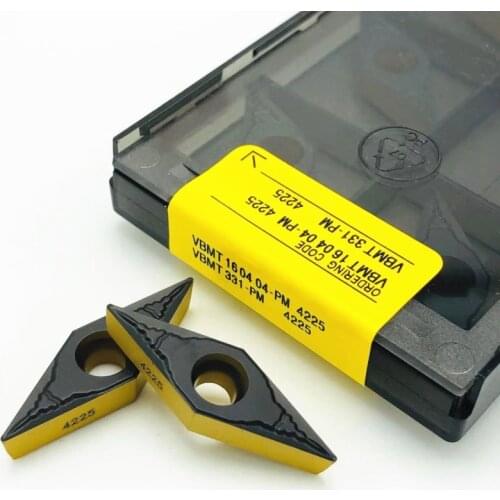 Carbide inserts VBMT160404 VBMT160408 PM 4225 High-quality new metal turning tools CNC machine tools turning tools turning tools