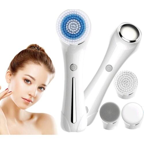 Mini Sonic Facial Massage Device Electric Cleanser Face Washing Brush Home Deep Cleansing Beauty Instrument