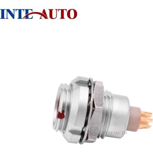 ZCG 1B metal round self locking push pull female socket 2 3 4 5 6 7 8 10 14 16 pins,nut fixing