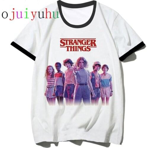 Stranger Things 4 Women T Shirt Funny Femme Eleven Tshirt Fashion Ulzzang Short Sleeve Movie Female Harajuku T-shirt Oversized