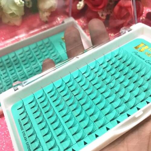 1Tray/Set Russian VOLUME LASHES C D Curl 5D W False Eyelash Individual Eyelashes Extension False Volume Fans Lash Free Shipping