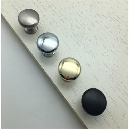 1Pcs Round Alloy Door Handles Kitchen Cabinet Wardrobe Cupboard Closet Drawer Pulls Furniture Knobs