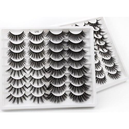 10 Pair Handmade False Eyelashes Quality Fake Lash Eyelash Extension Eye Lashes Make Up Falses Natural Lashes Tools L9