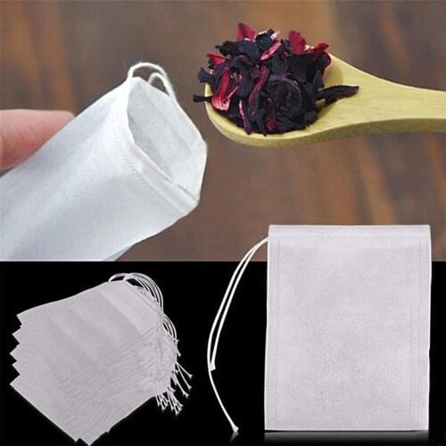 100Pcs Empty Tea Bags Empty Teabags String Heat Seal Filter Paper Herb Loose Tea Bag For Herb, Loose Tea, Spice, etc