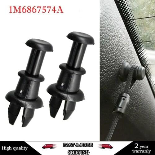 2X For VW GOLF MK1 MK5 MK6 Tigaun 5N Polo 6R 6C 2G UP T-CROSS Parcel Shelf String Clips Holder 1M6867574A