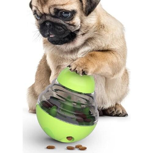 2020 New Pet Dogs Cats Fun Bowl Toy Feeder Dog Feeding Pets Dog Tumbler Leakage Food Ball For Puppy Pet Training Exercise