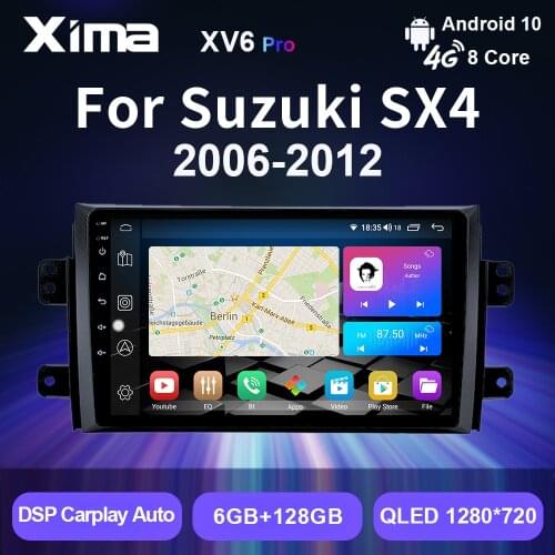 XIMA 9 Inch Android 9.0 2GB RAM 2Din Radio Car Multimedia Video Player For Suzuki SX4 2006 2007 - 2010 2011 2012 2 din Audio DVD