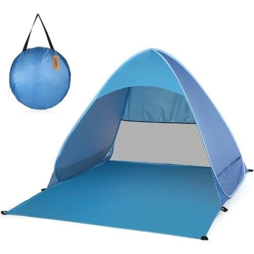 Automatic Instant Pop Up Beach Tent Lightweight Outdoor UV Protection Camping Fishing Tent Cabana Sun Shelter