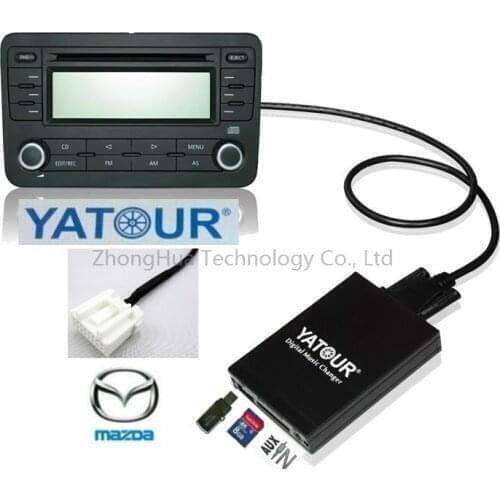 Yatour YTM06 Car Audio Digital Music changer for Mazda 2/3/6 Tribute RX8 CX7 MPV interface MP3 USB SD AUX Stereo Adapter