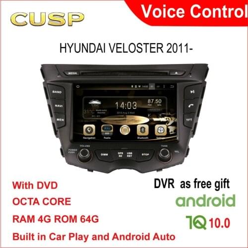 CUSP Android 10.0 Car dvd player for Hyundai Veloster 2011 2012 2013 2014 2015 2016 2 Din Car Radio gps stereo Multimedia Audio