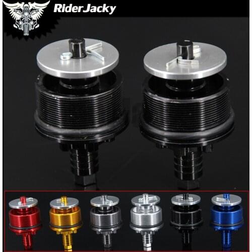 For Honda CB400 CB 400 1992-1998 1993 1994 1995 1996 1997 CNC Motorcycle Thread Preload Adjustable Fork Cap Bolts( 41*37MM)