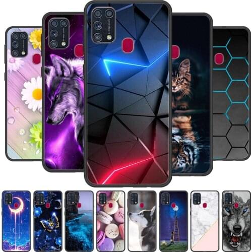 For Samsung M31 Case Phone Cover Silicone Soft TPU Back Cover for Samsung Galaxy M31 M 31 case SM-M315FZBVSER m315 Fundas Bumper