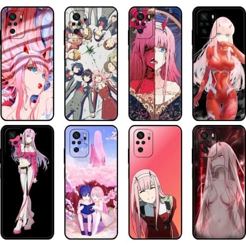 Black tpu Case For Xiaomi Redmi 9T Case Redmi Note 9T Note 10 Pro Case Zero Two Darling in the FranXX Anime