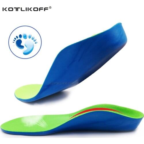 KOTLIKOFF Children Kids Orthopedic Insoles For Flat Foot Arch Support Orthotic Pads Correction Health Feet Care Insoles Insert