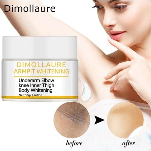 Dimollaure Underarm Whitening Cream Skin Whitening Bleaching Cream Armpit Ankles Elbow Knee Body Dull Brighten Arbutin Skin Care