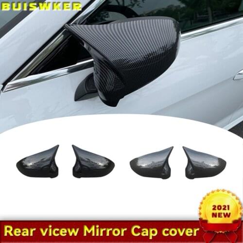 For Audi A4 A5 B9 Side Mirror Caps (Carbon Look) 2017 2018 2019 S4 S5 RS5 allroad Quattro replace Covers
