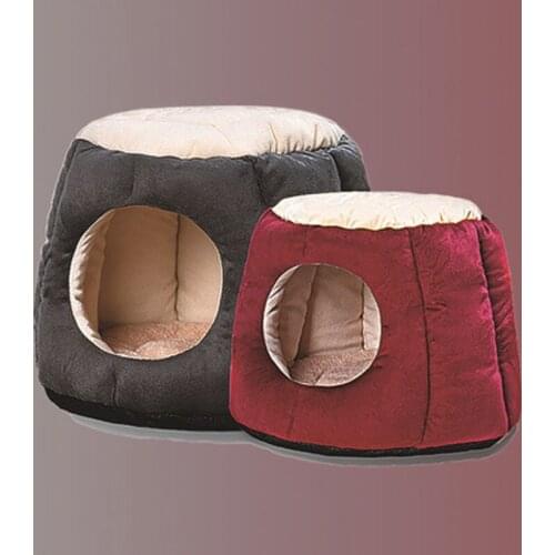 Hot Dog House Kennels Nest With Mat Foldable Pet Dog Bed Cat Bed Cushion Tent For Small Medium Dogs Pet Puppy Basket Bed