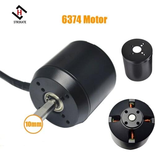 Electrical skateboard Brushless Motor C6374 170KV Sensorless banana head with Motor Cover for E-Bike Mini Scooter