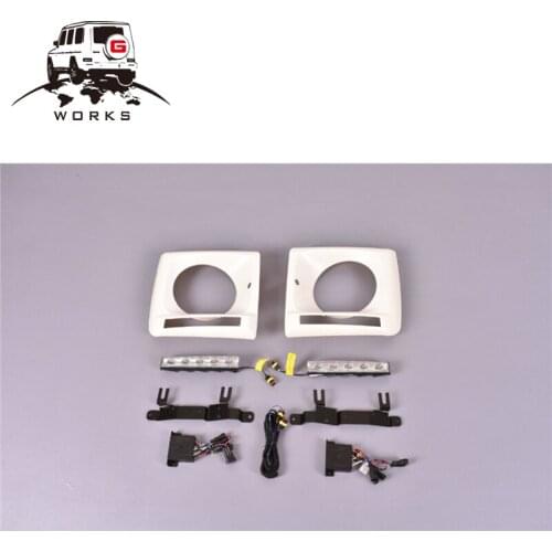G class W463 DRLs cover with silver and black led lights for G class W463 90-18y