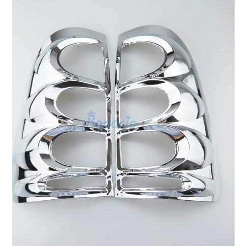 Chrome Car Styling Taillight Cover Lamp Overlay Frame Panel 2006 2007 2008 2009 2010 2011 For toyota hilux vigo Accessories