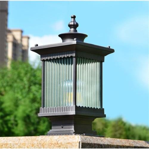 Column head lamp gate post lamp door courtyard lamp wall head lamp outdoor villa Chinese outdoor waterproof courtyard wall lamp
