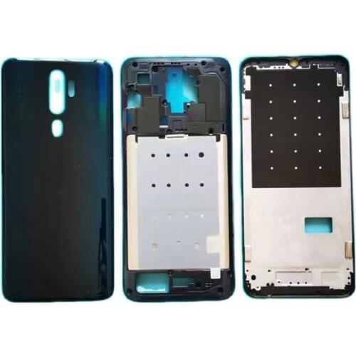 LCD Faceplate Frame Front Middle Frame Housing Battery Door Back Cover Housing Case For Oppo A5 2020 CPH1933 CPH1931 CPH1935