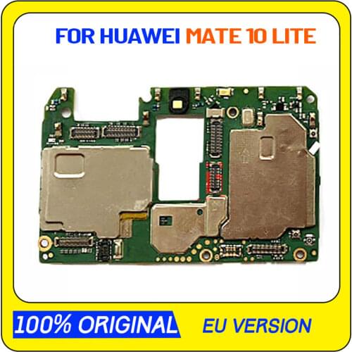 100% Working For HUAWEI MATE 10 LITE Motherboard,100% Unlocked Logic Board 64GB For HUAWEI MATE10 LITE Mainboard With Full Chips