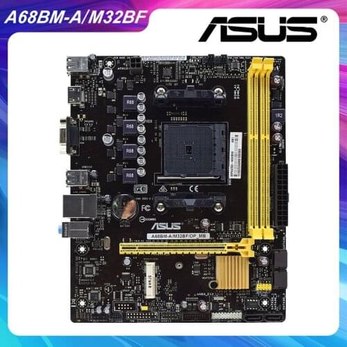 A68BM-A/M32BF For Used Motherboard DDR3 RAM Memory Socket FM2/FM2+ AMD A68H Desktop Motherboard USB2.0 Micro-ATX