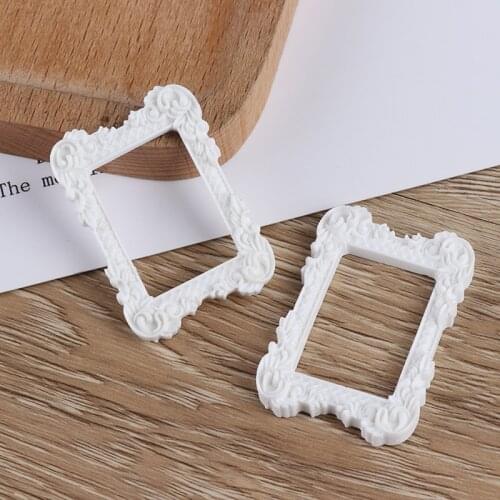 1/12 Dollhouse Miniature Accessories Resin Photo Frame Simulation Furniture Model Toy For Children Doll House Decoration