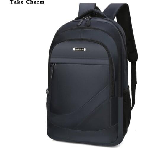 Business Backpack Mens 15.6 Laptop Bagpack Black 2021 New Durable Oxford Cloth Waterproof Teenagers Student School Bag Male