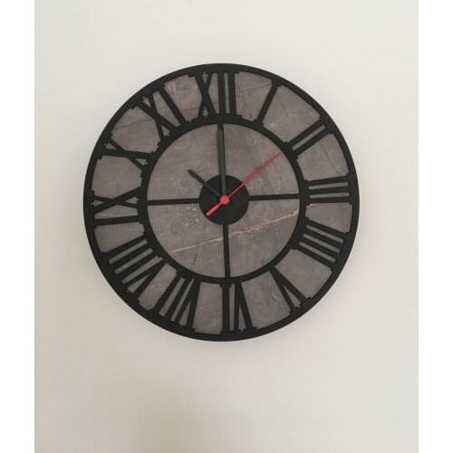 North Designed the Gordian Black Rome Circle Decor Wall Clock 30 Cm