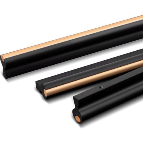 New T-type Cabinet Door Handle Aluminum Alloy Black Rose Gold Mosaic Wardrobe Drawer Knob Creative Patent Furniture Handle